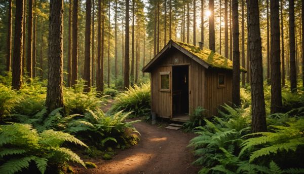 Savourez l'intimité avec un emplacement sanitaire privé en camping